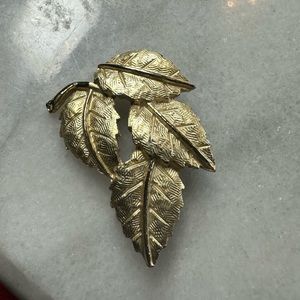Gold Leaf Brooch